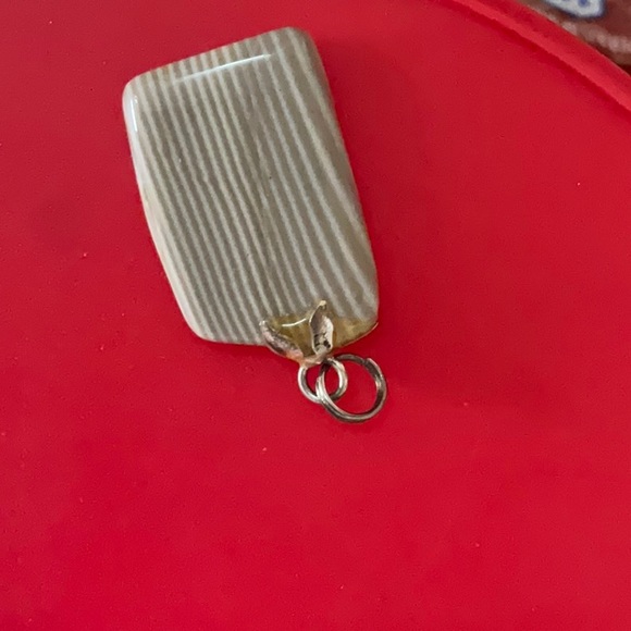 POLISH FLINT Cabochon Pendent - Picture 2 of 4